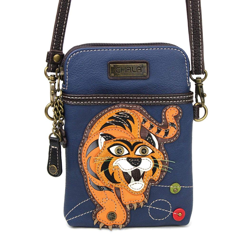 Chala Handbags Tiger Print Crossbody Phone Purse for Women - Stylish Animal Lover Gift for Casual Outings & Travel Accessories