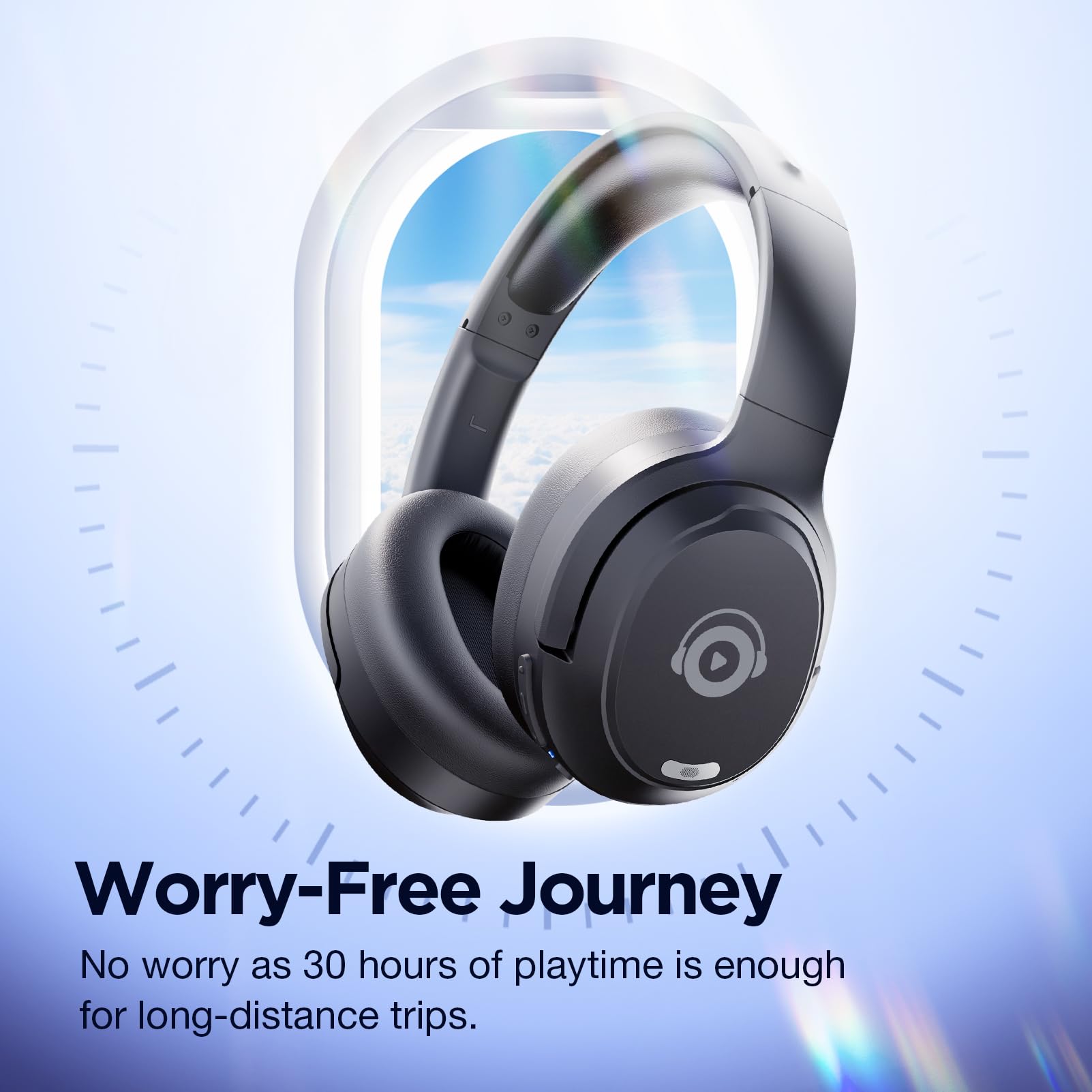 Premium Hybrid Active Noise Cancelling Headphones - Wireless Bluetooth Over-Ear Headphones with HD Sound, Deep Bass & All-Day Comfort for Home, Office, Travel | Perfect Birthday Gift for Music Lovers & Professionals