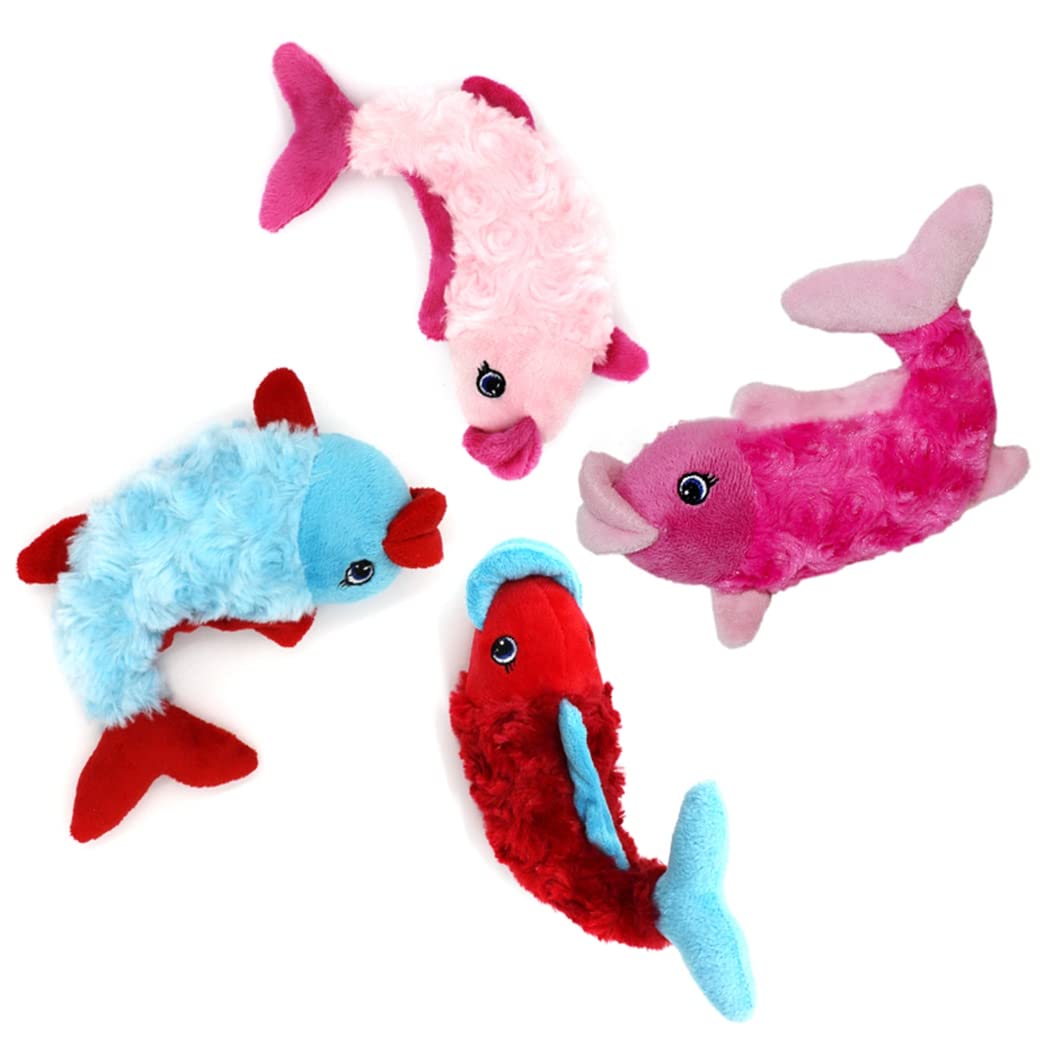 Soft Plush Squeaky Fish Toy for Dogs & Cats - Durable Chew Toy for Puppy Teething, Interactive Pet Play - Perfect for Indoor Playtime, Training Rewards & Stress Relief