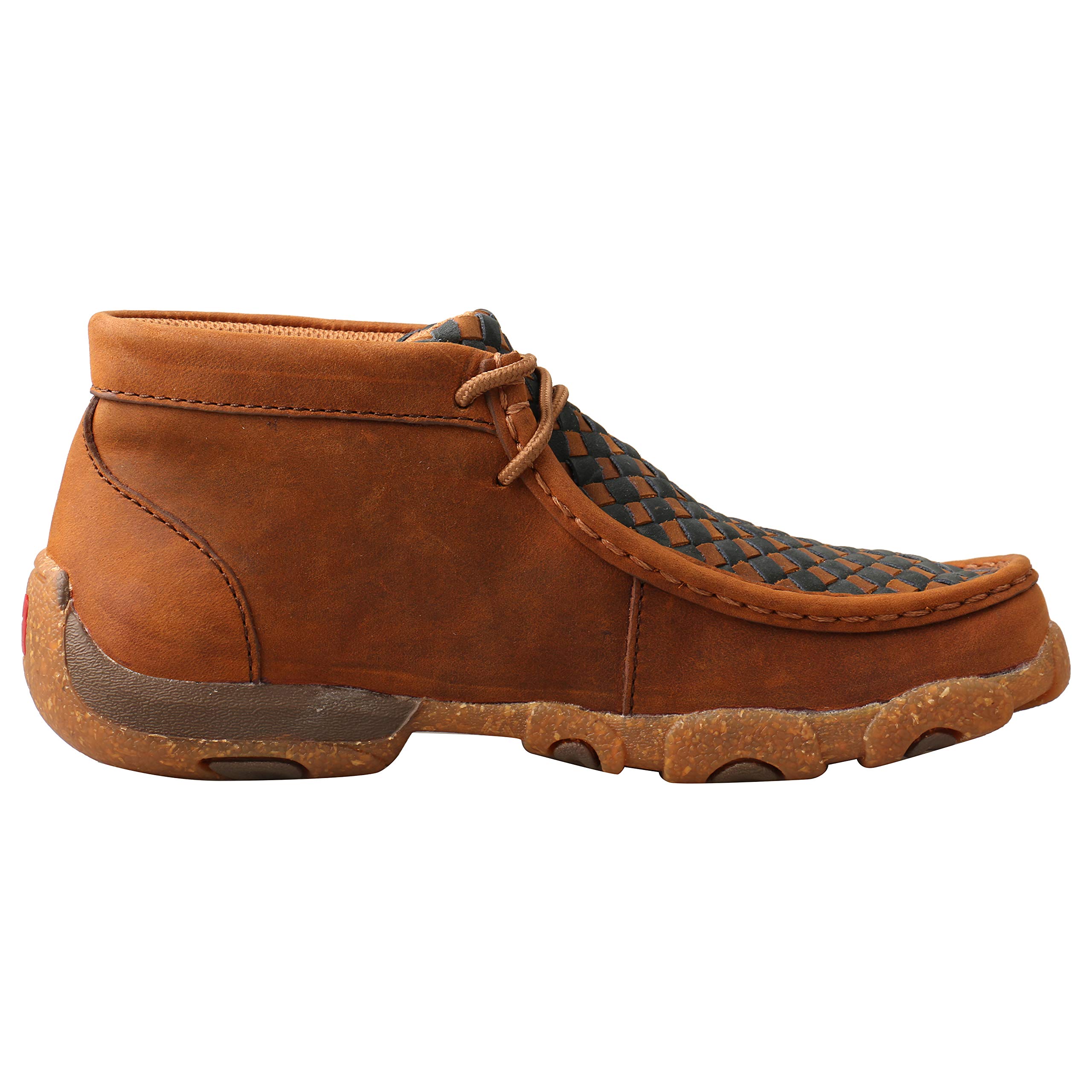 Twisted X Kids Chukka Driving Moc - Oiled Saddle & Midnight - Size 13 M - Comfortable Casual Shoes for Boys & Girls - Perfect for School, Playtime & Outdoor Activities