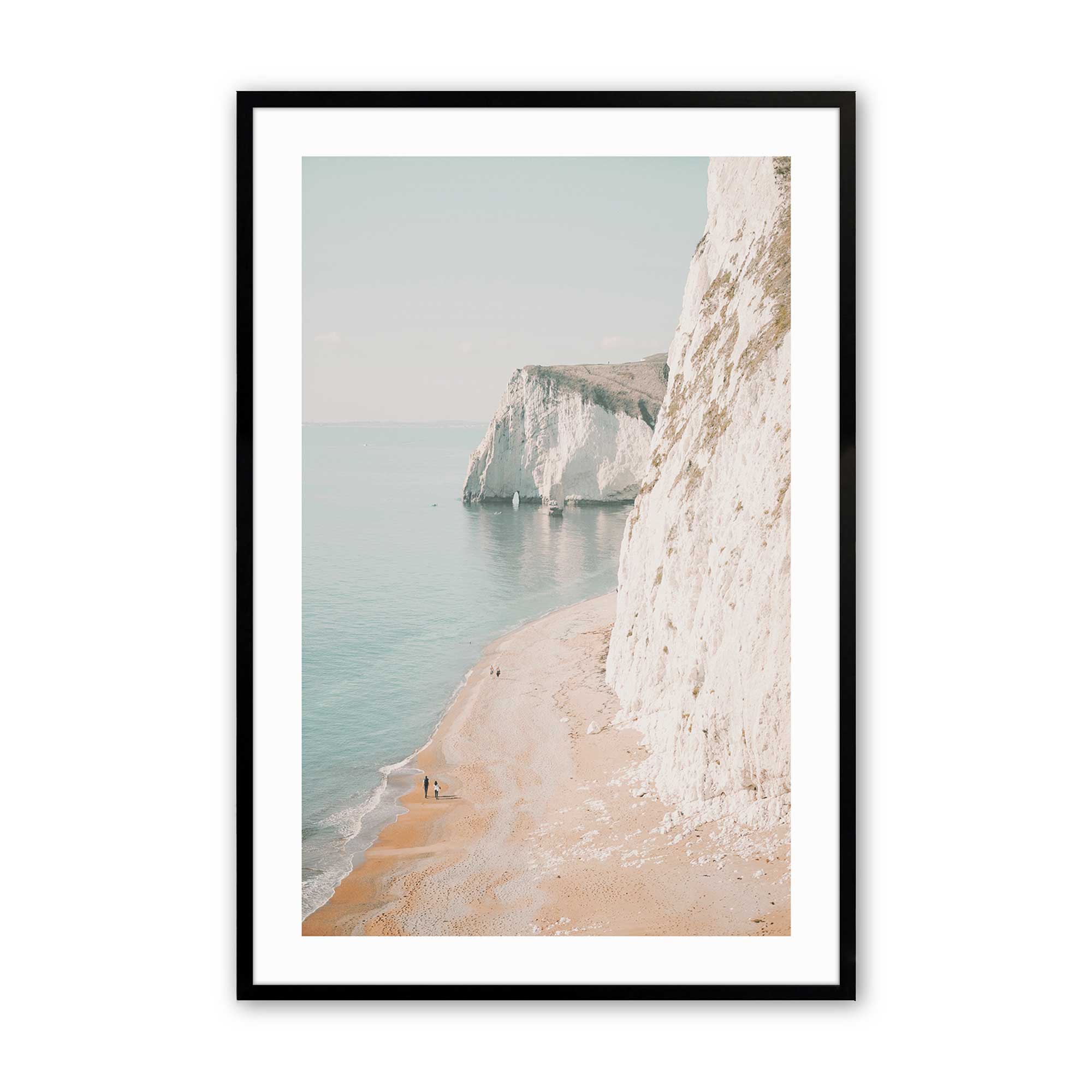 Coastal Cliffside Walk Print - Stunning Beach Landscape Wall Art for Home & Office Decor | Perfect for Living Room, Bedroom, or Gift