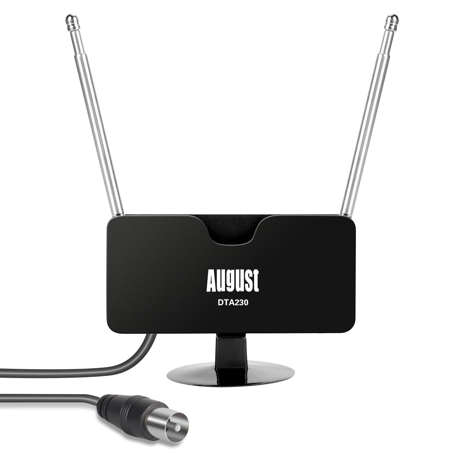 Refurbished August DTA230 Telescopic Window Mount Freeview Digital TV Antenna - Indoor HD Reception for Home, RV & Camping