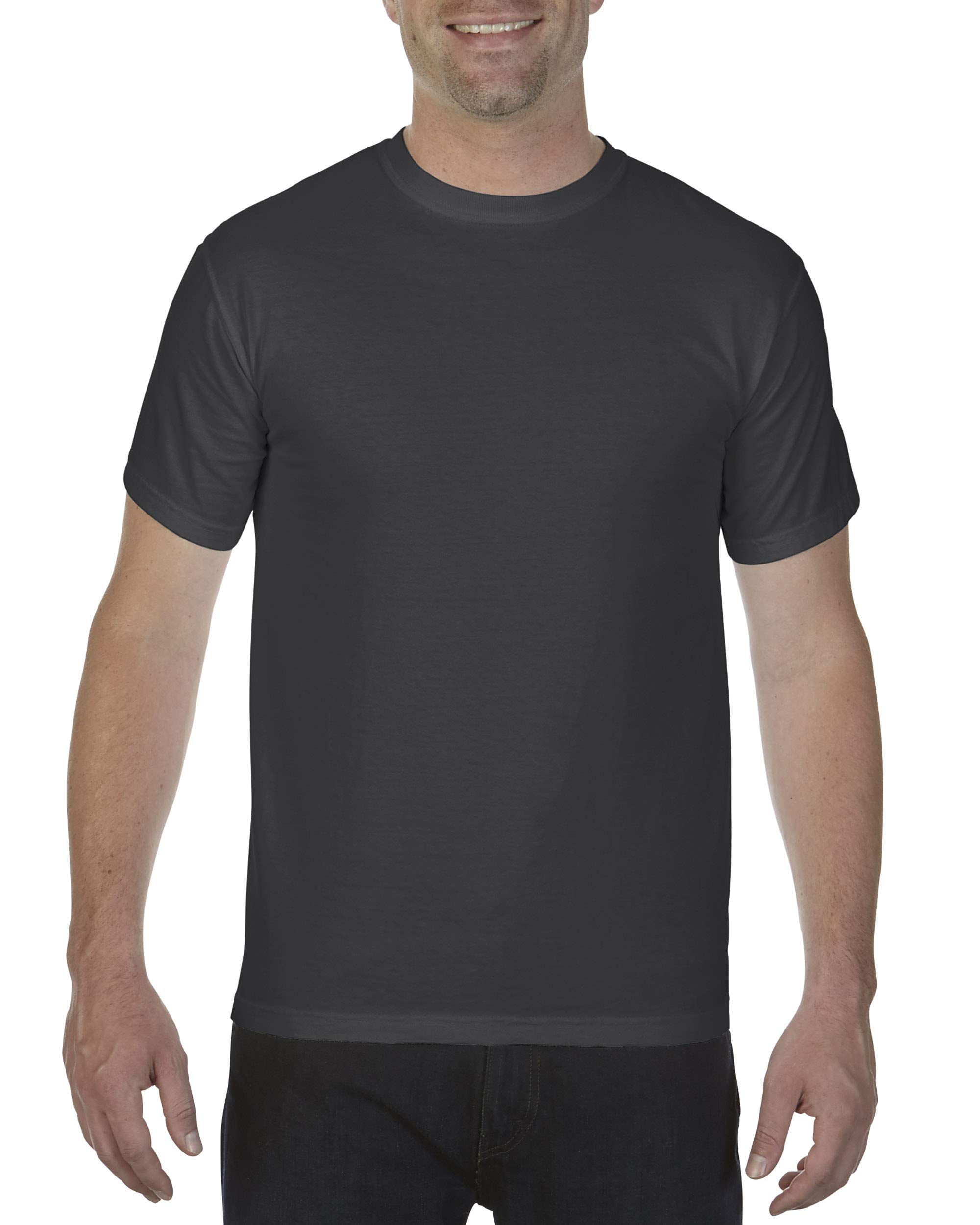 Comfort Colors Heavyweight Relaxed Fit T-Shirt for Men - Graphite - Soft Cotton Tee for Casual Wear, Work & Everyday Comfort