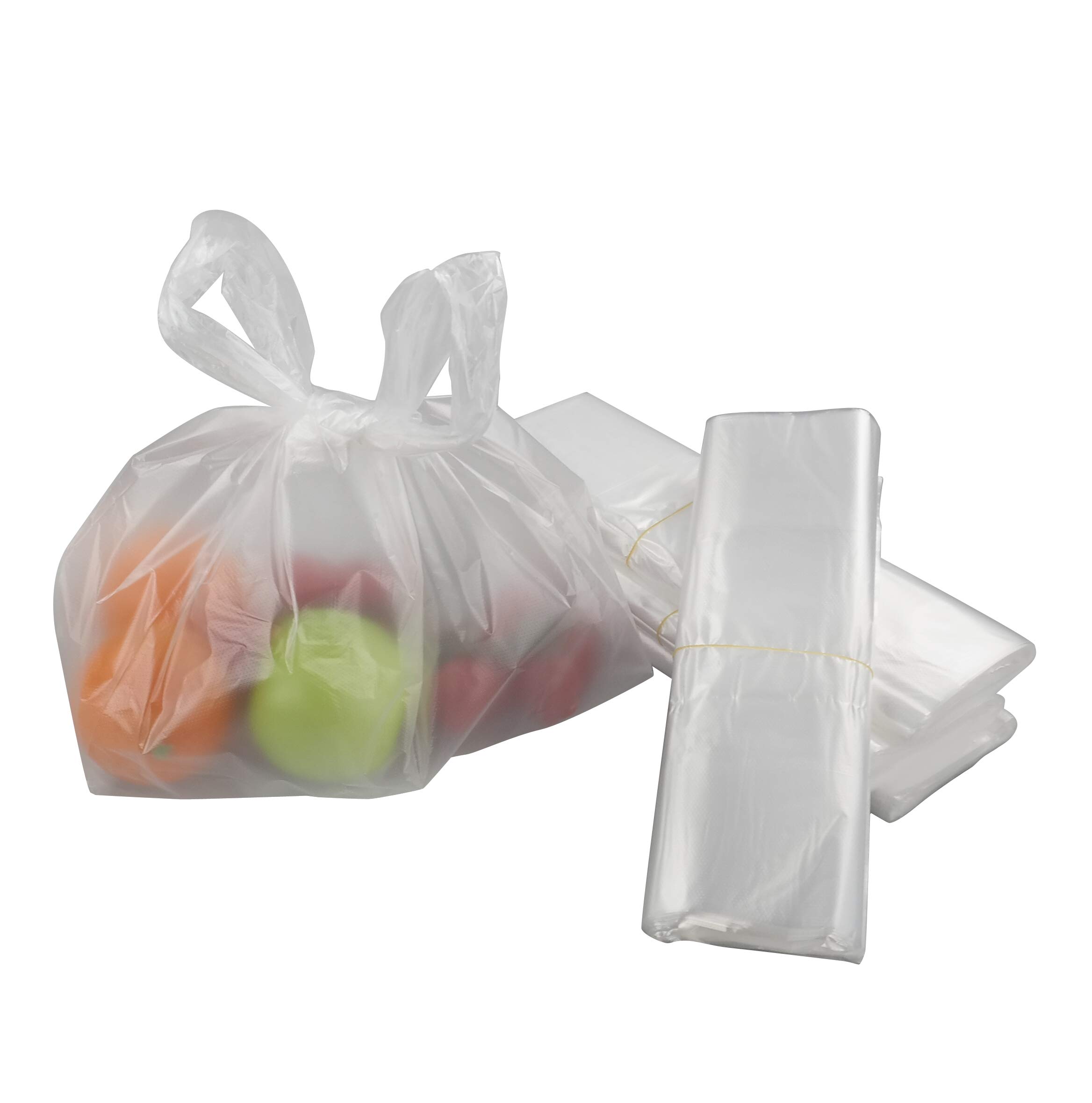 Ggbin Heavy Duty Plastic T-Shirt Bags with Handles - 21.1