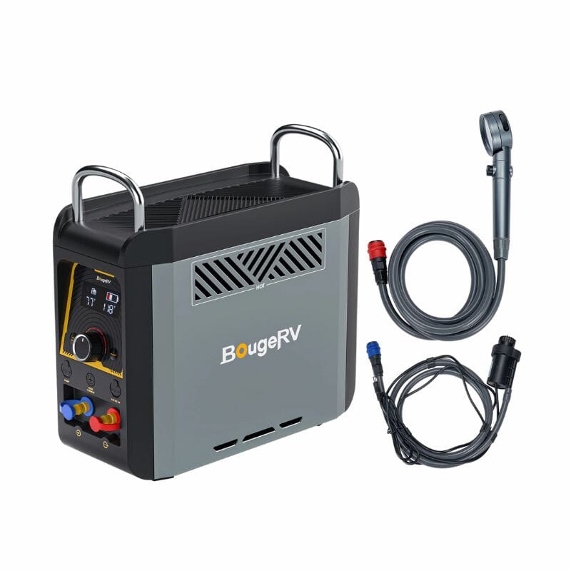 BougeRV Portable Propane Water Heater for Camping, Hiking & Outdoor Showers | Instant Hot Water Solution for RV, Backpacking & Off-Grid Living
