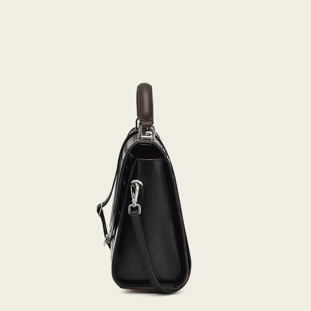 BOD0RRS Women's Western Cowhide Leather Bag - Stylish Brown Casual Handbag for Everyday Use, Work & Travel