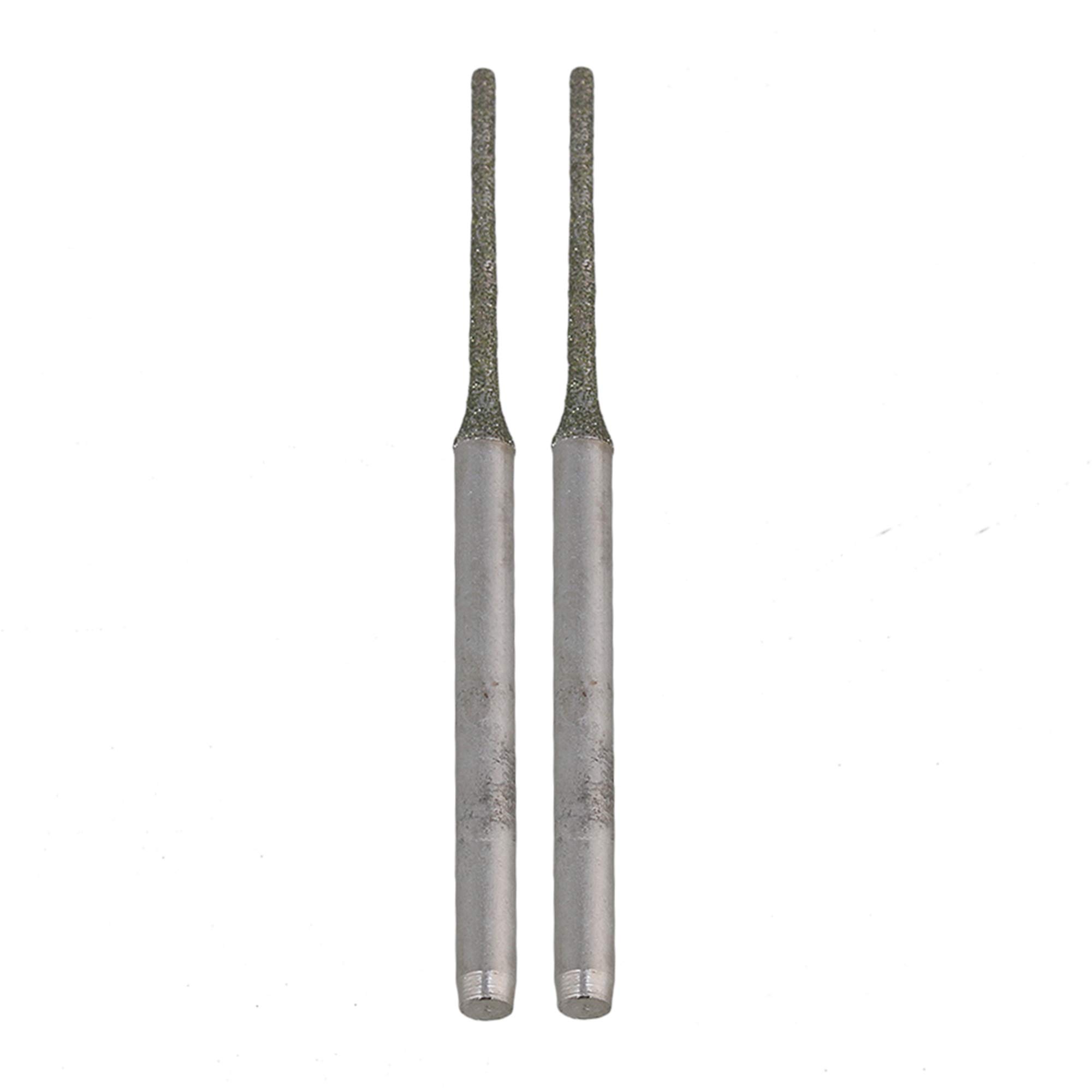 BQLZR 10-Pack 1MM Silver Coated Extended Gems Drill Bits for Jewelry Making, Bowlder Pearls & Agates - Perfect for DIY Crafting, Beading, and Stone Hole Drilling