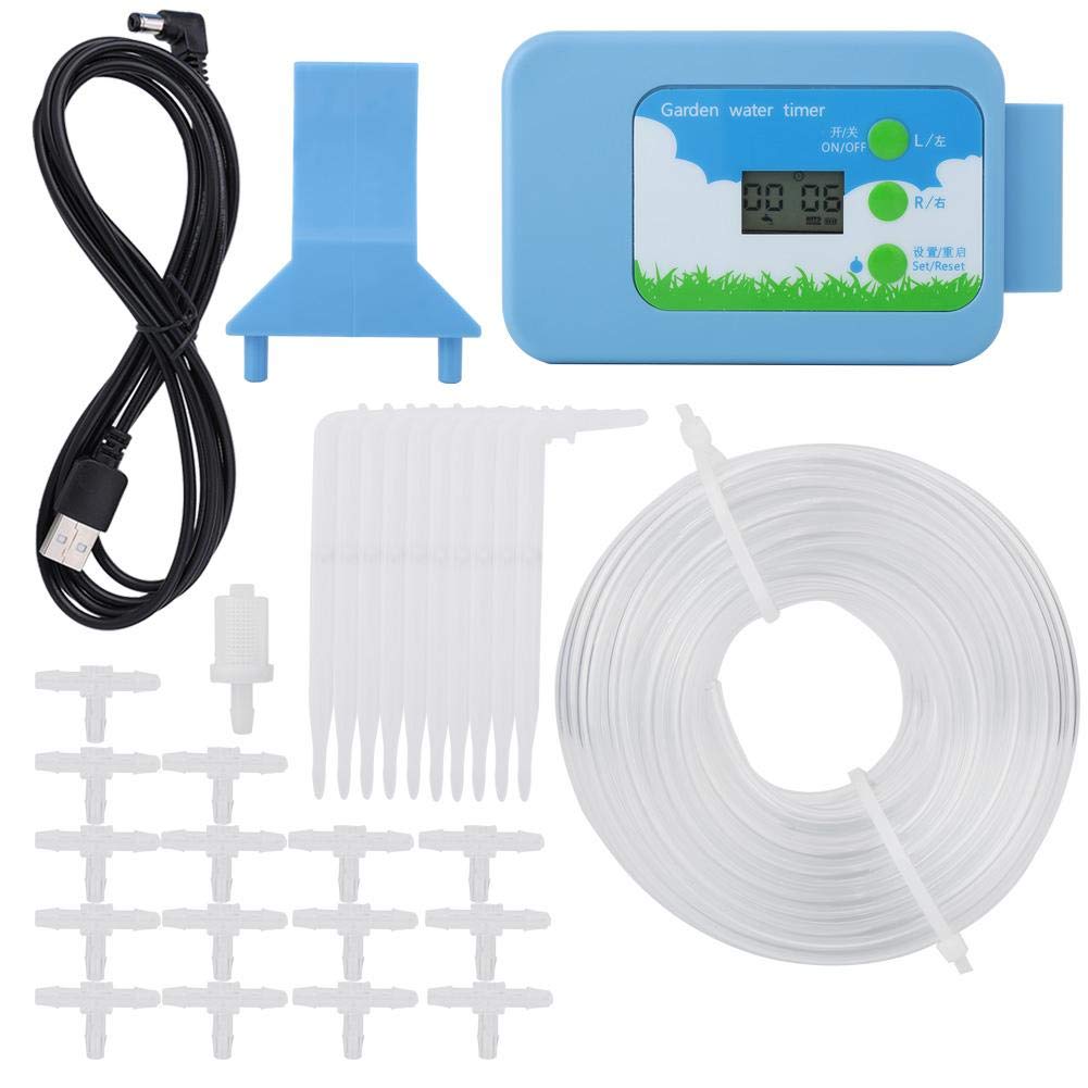 LetCart Automatic Watering System with Timer - LCD Irrigation Controller Kit for Home Garden | Smart Plant Watering Solution for Lawns, Potted Plants & Greenhouses