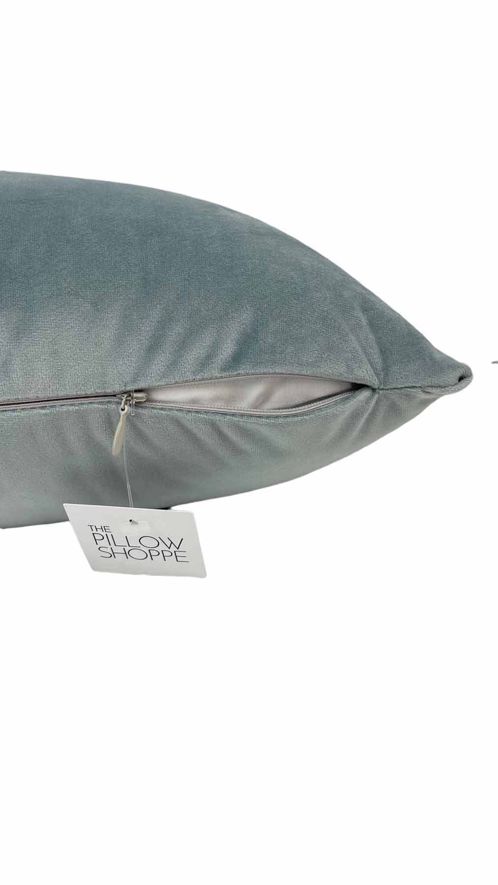 Luxury Velvet Lumbar Pillow 12x22 Inches - Soft Support for Sofa, Bed, Office Chair - Perfect for Home Decor and Back Pain Relief