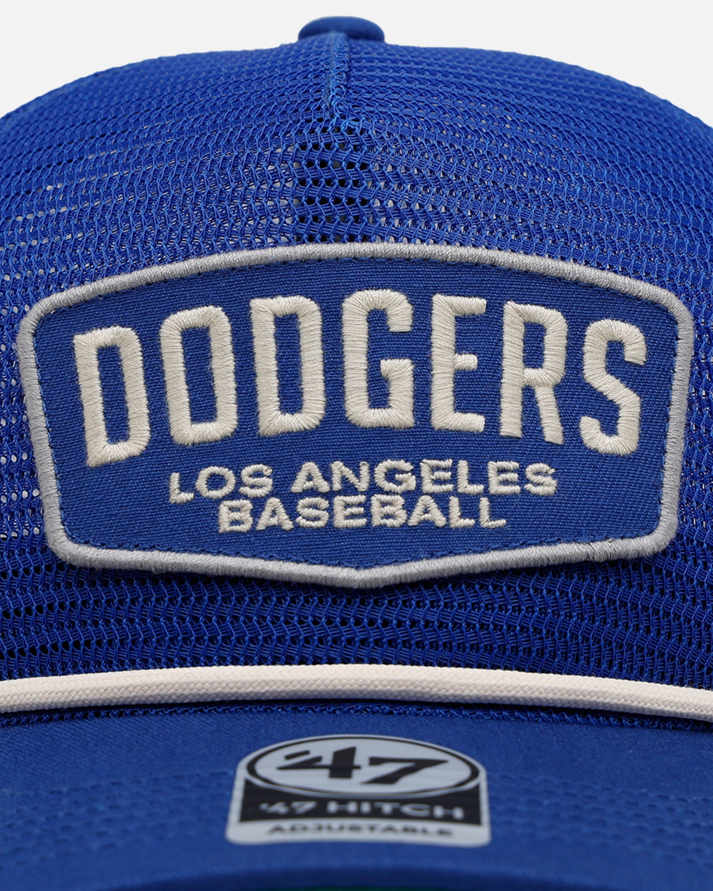 47 Brand Los Angeles Dodgers Mesh Hitch Trucker Snapback Hat - Adjustable Blue Baseball Cap for Men & Women - Perfect for Sports Games, Casual Wear & Fan Collections