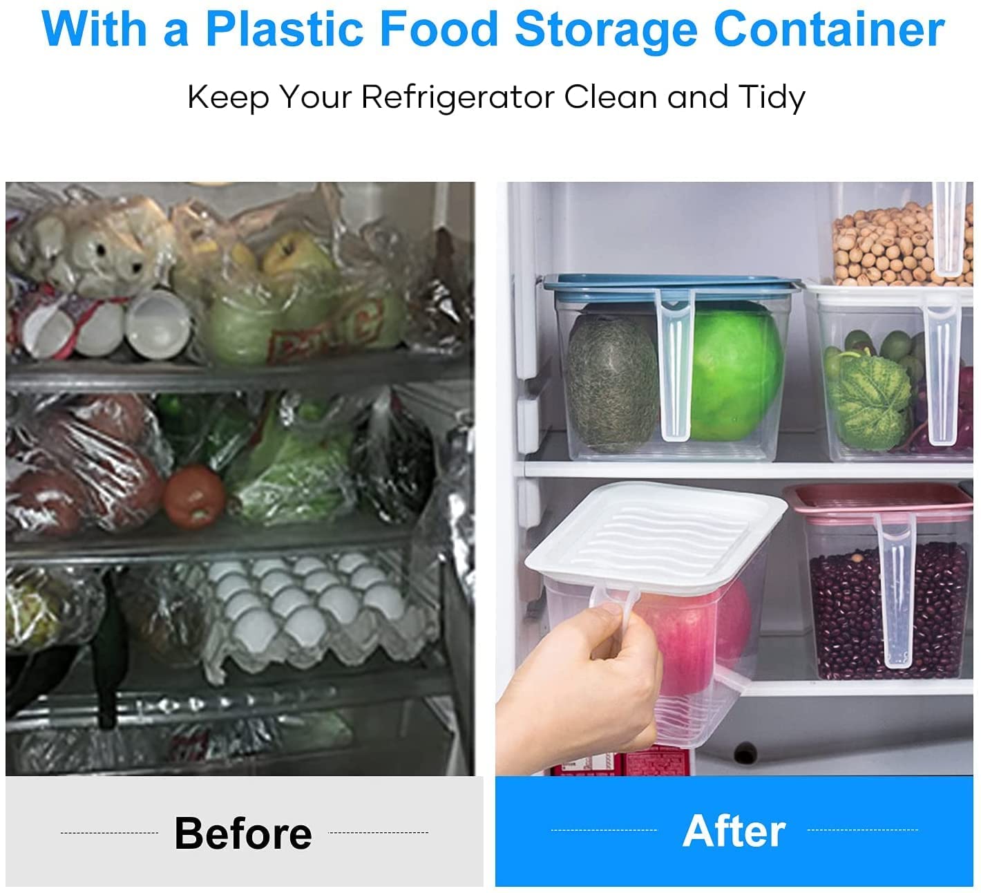 Samsung Refrigerator Door Shelf Replacement - DA97-12650A Right Side Bin Basket Compatible with DA63-07104A, DA63-06963A Models | Includes 5 Adhesive Magnets & Food Storage Container | Perfect for Kitchen Organization & Easy Access to Fridge Items