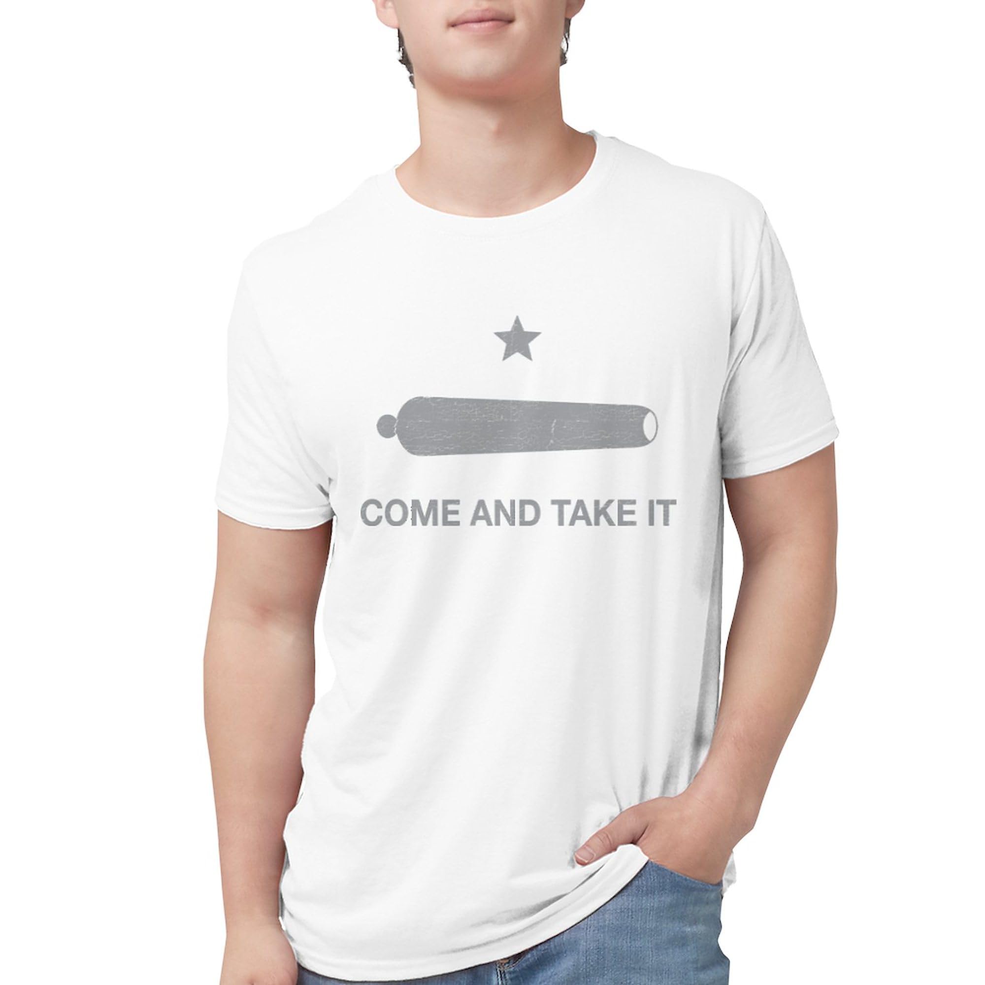 Come and Take It Men's Tri-Blend T-Shirt - Premium Soft Vintage Style Tee for Casual Wear, Street Fashion & Patriotic Outfits