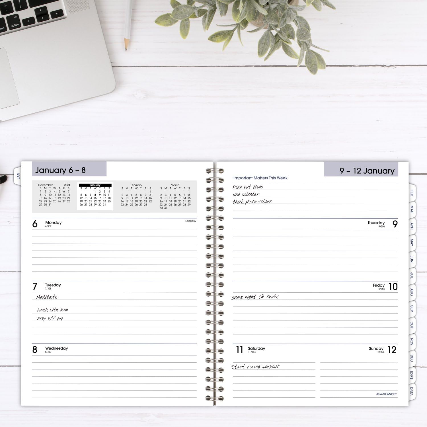 AT-A-GLANCE 2025 Planner Refill - Weekly & Monthly Calendar, 7