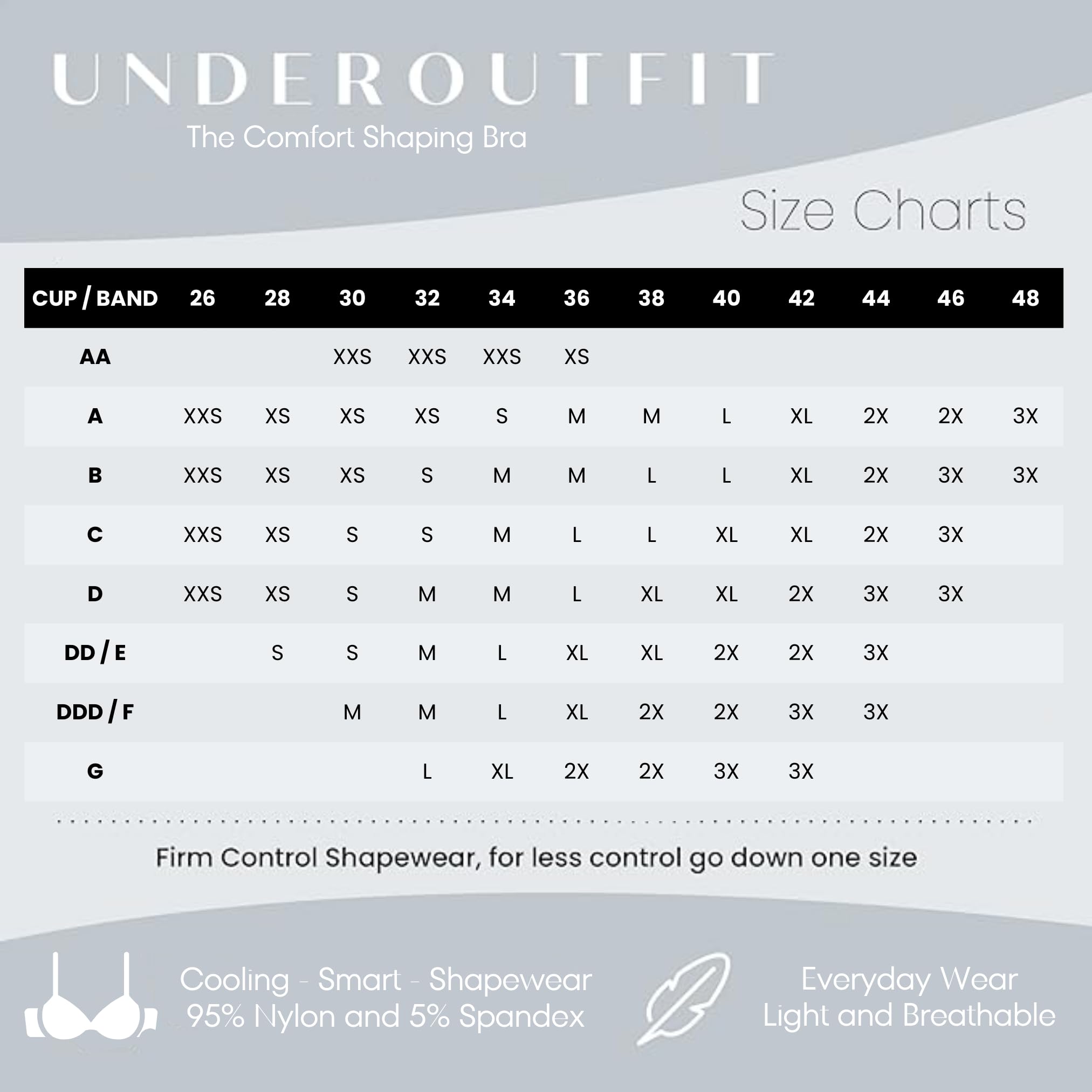 Underoutfit Wireless Comfort Bras for Women - Seamless Support for Everyday Wear - Small to Plus Sizes - Perfect for Work, Yoga & Lounge