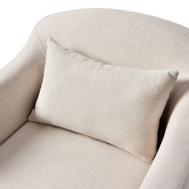 Sara Armchair with Removable Slipcover & Box Pleated Skirt - Modern Living Room Accent Chair for Home, Office, or Reading Nook