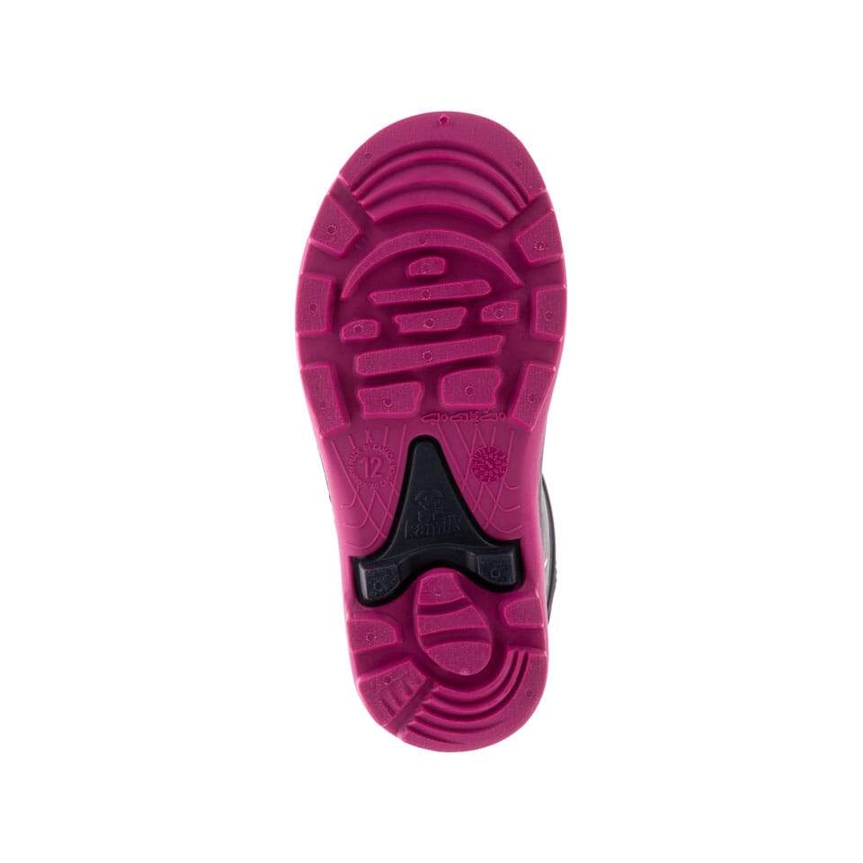 Kamik Navy/Magenta Snobuster 1 Boot - Waterproof Winter Boots for Women, Insulated Snow Boots with Non-Slip Sole - Perfect for Snowy Weather, Hiking & Outdoor Activities