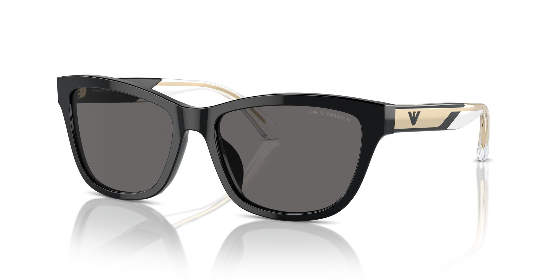 Shiny Black/Dark Grey Polarised