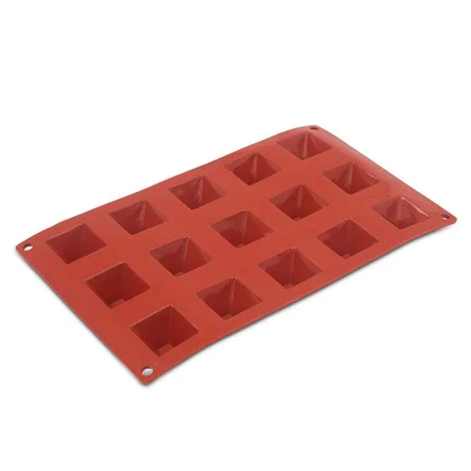 Orange Non-Stick 15-Piece Pyramid Baking Set - Perfect for Cakes, Cupcakes & Muffins | Durable & Easy Clean Bakeware for Home Bakers