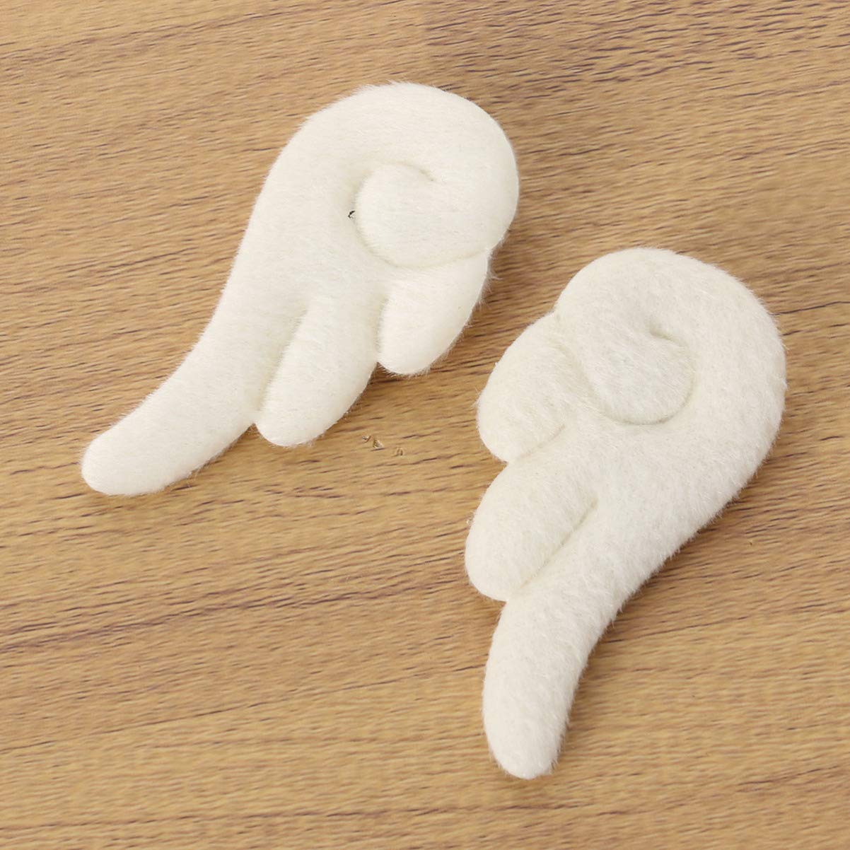 3 Pairs Angel Wings Hair Clips - Non-Slip Cartoon Hair Accessories with White Plush Wings for Baby Girls, Perfect for Parties, Cosplay, and Daily Wear