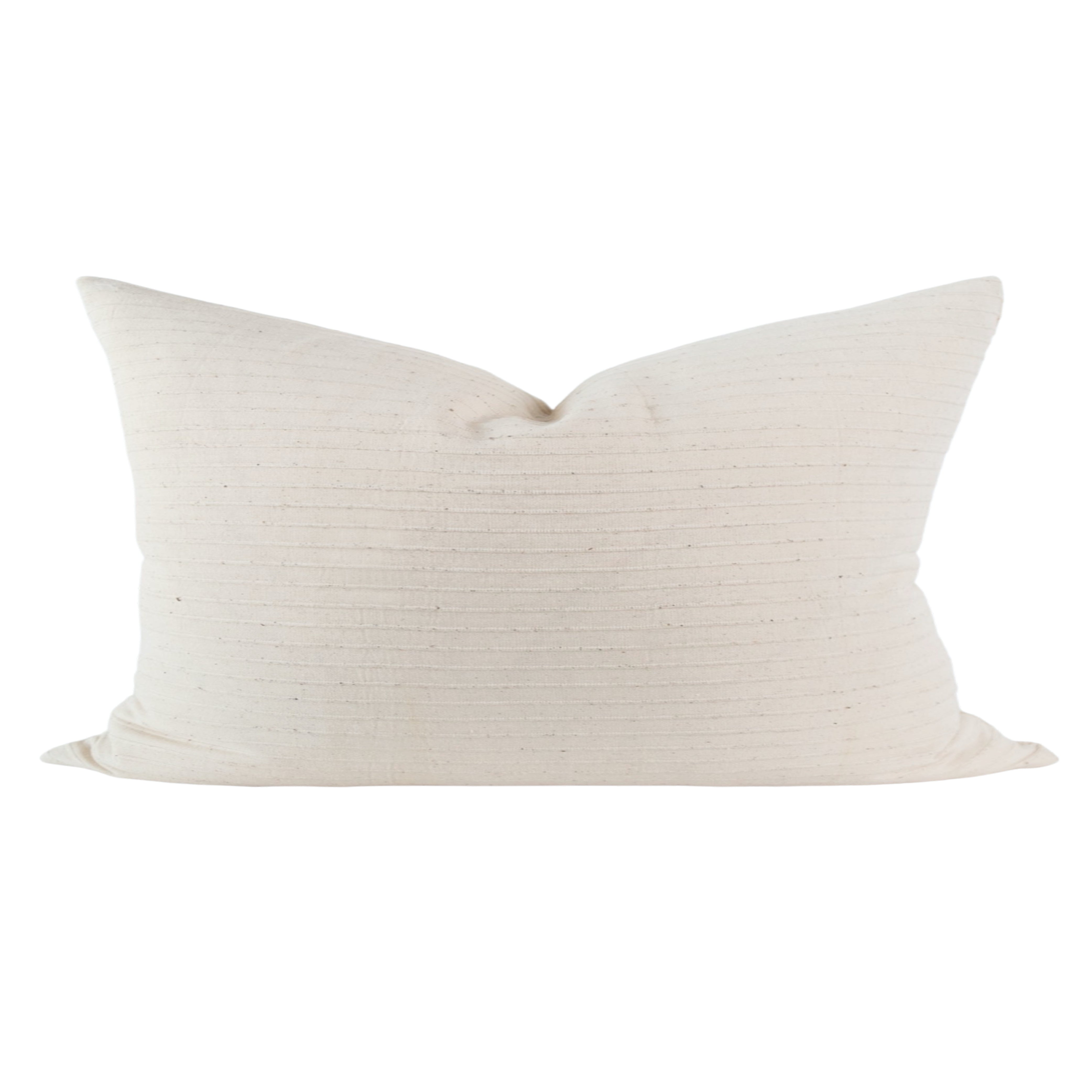 Soft and Breathable Demi Pillow Cover - Premium Cotton Linen Blend with Zipper Closure - Perfect for Bedroom, Sofa, and Travel Use