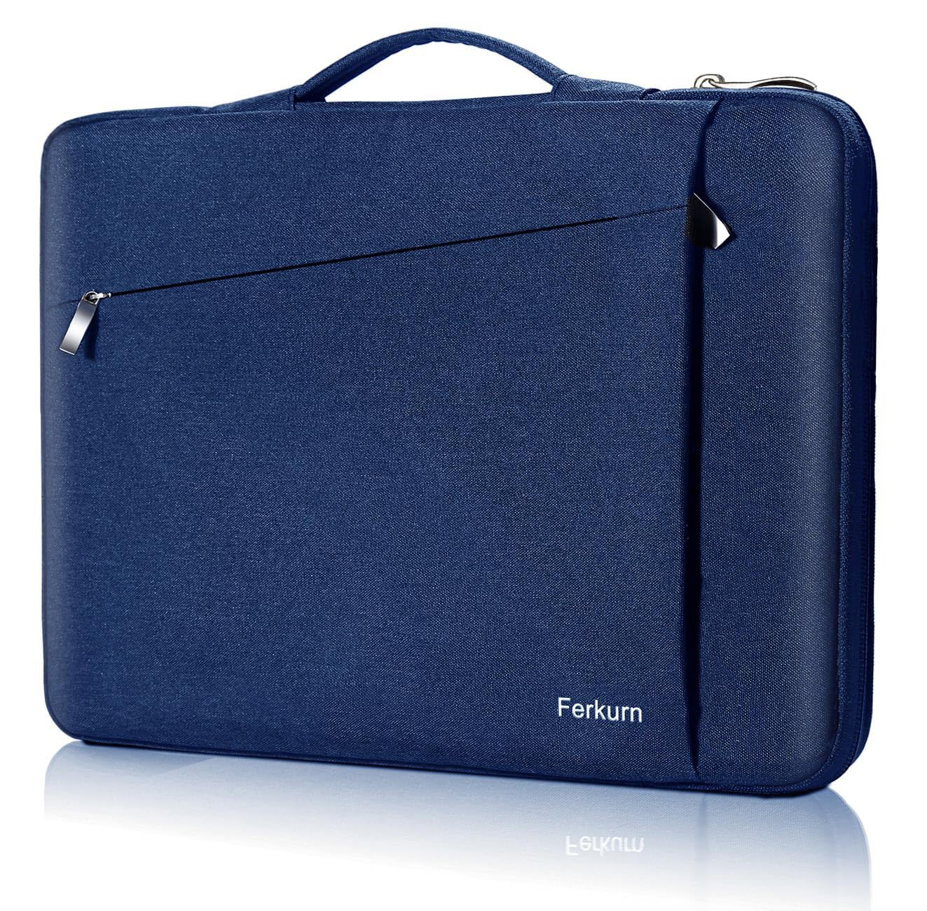 Premium Waterproof Laptop Sleeve Case for 13-13.3 Inch MacBook Air/Pro, Chromebook, iPad, Surface Pro, Acer Spin, HP, Dell XPS, ASUS VivoBook & Samsung - Lightweight Protective Cover with Shock Absorption (Blue) - Perfect for Travel, School & Business Commute