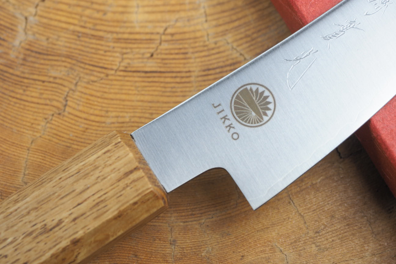 Premium Sakai Jikko Loco Wa Paring Knife - VG10 Stainless Steel Core with Japanese Oak Handle - 3.5 Inch Blade - Perfect for Peeling, Slicing & Precision Kitchen Tasks - Ideal for Chefs & Home Cooking Enthusiasts