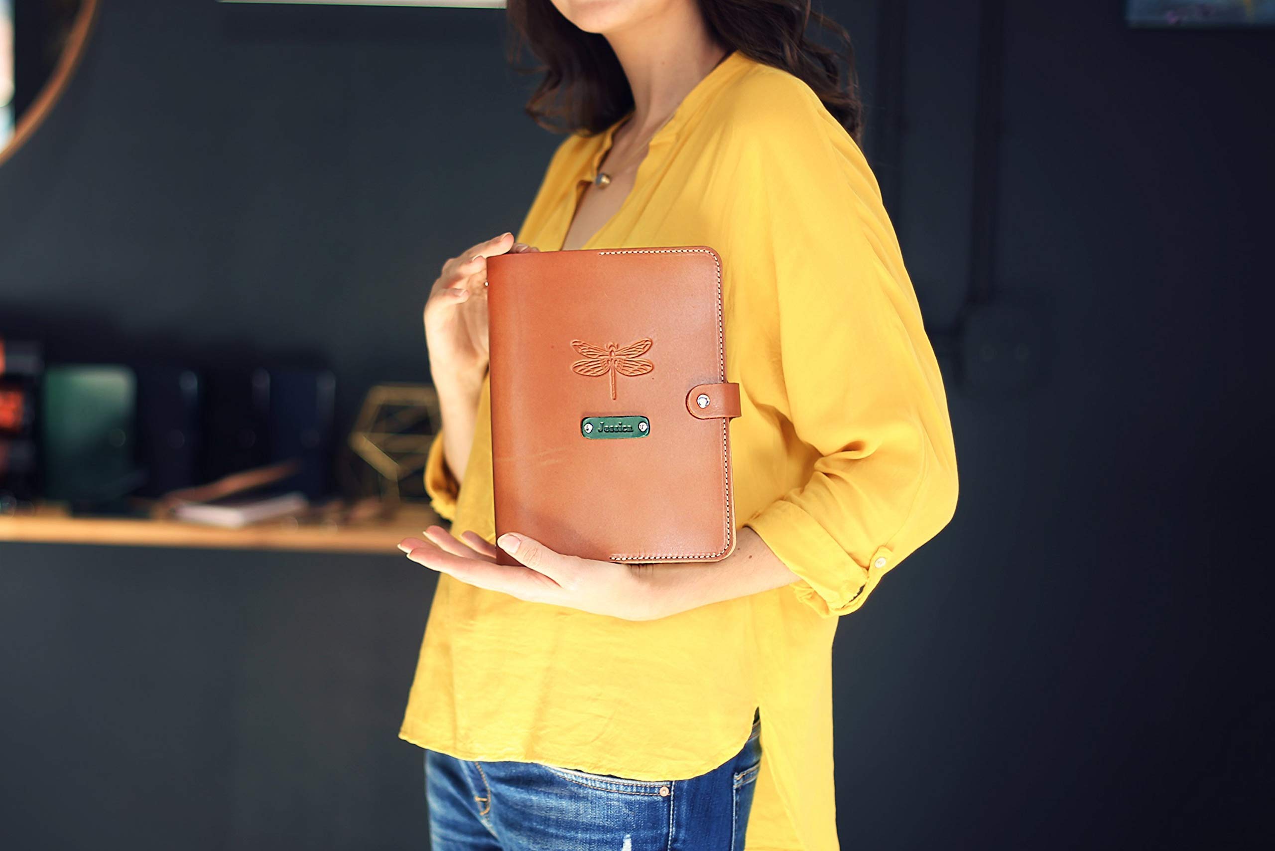 Personalized Leather Journal - Custom Name & Initials A5 Notebook for Writing, Planning & Organizing | Perfect Gift for Writers, Students & Professionals