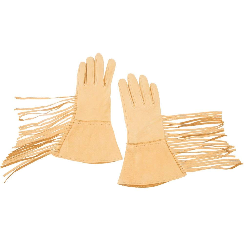 Geier Glove Co. Premium Deerskin Gauntlet Gloves - Size 7.5 - Durable & Comfortable for Motorcycle Riding, Outdoor Work & Winter Activities