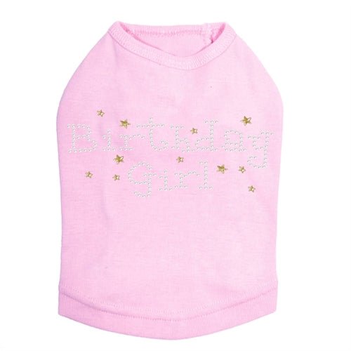 Sparkly Rhinestone Dog Tank Top for Birthday Girl - Cute & Stylish Pet Apparel in Multiple Colors | Perfect for Birthday Parties & Special Occasions