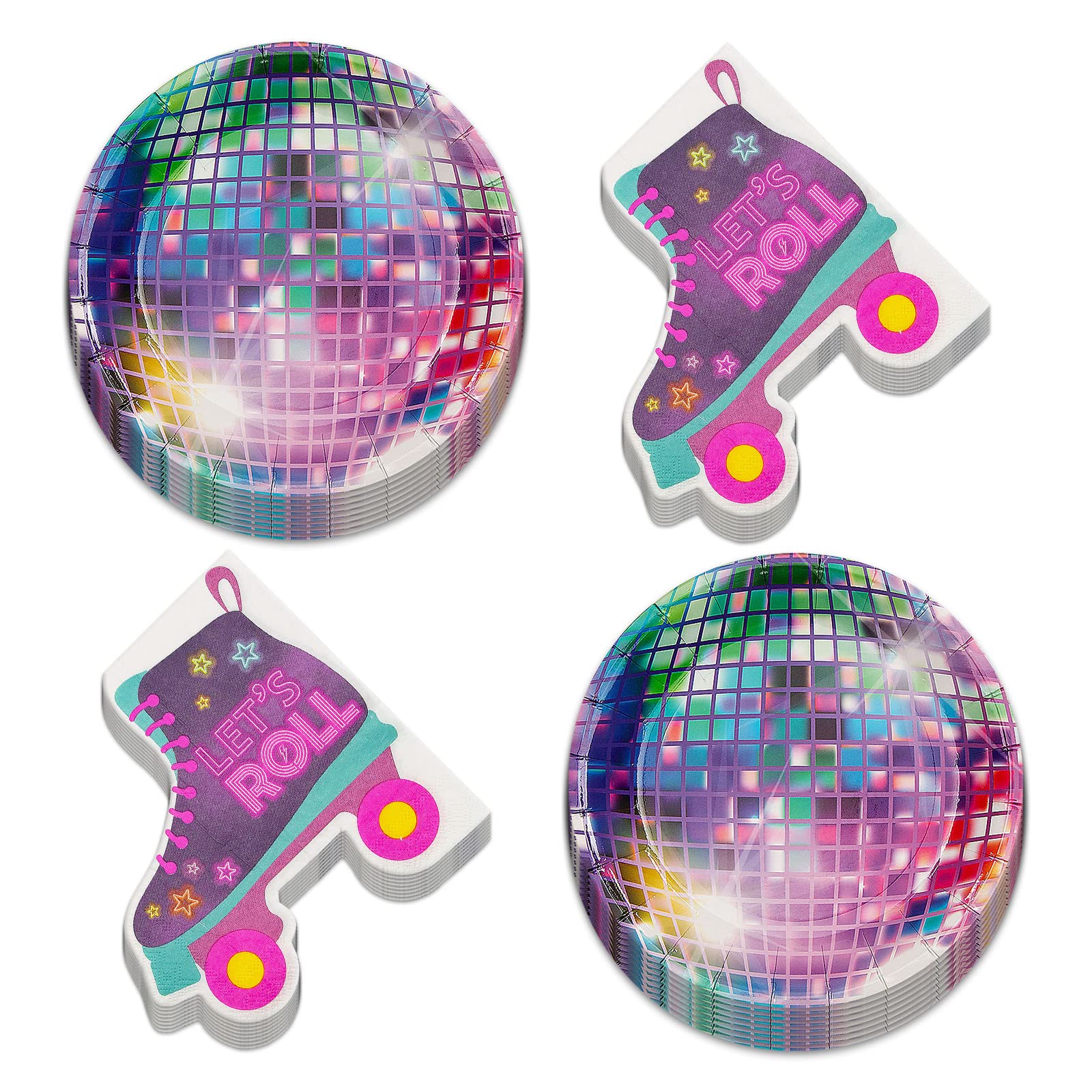 Retro Roller Skates for 70s Disco Themed Party Supplies - Fun Roller Skate Decorations for Birthday, Halloween & Costume Parties (Vintage Style)