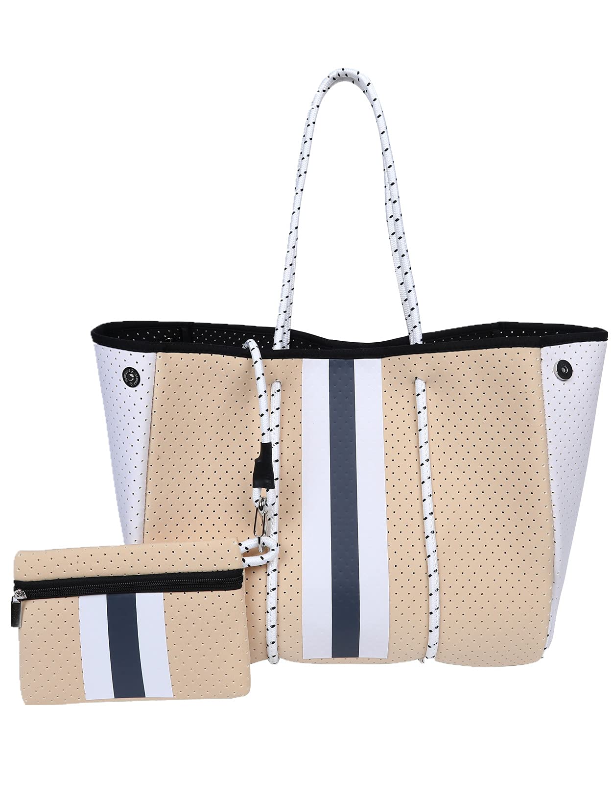 Trymall Large Travel Tote Bag - Waterproof Multipurpose Shoulder Bag for Teachers, Beach, Work & Lunch - Perfect for Work Commute, Vacation & Daily Errands