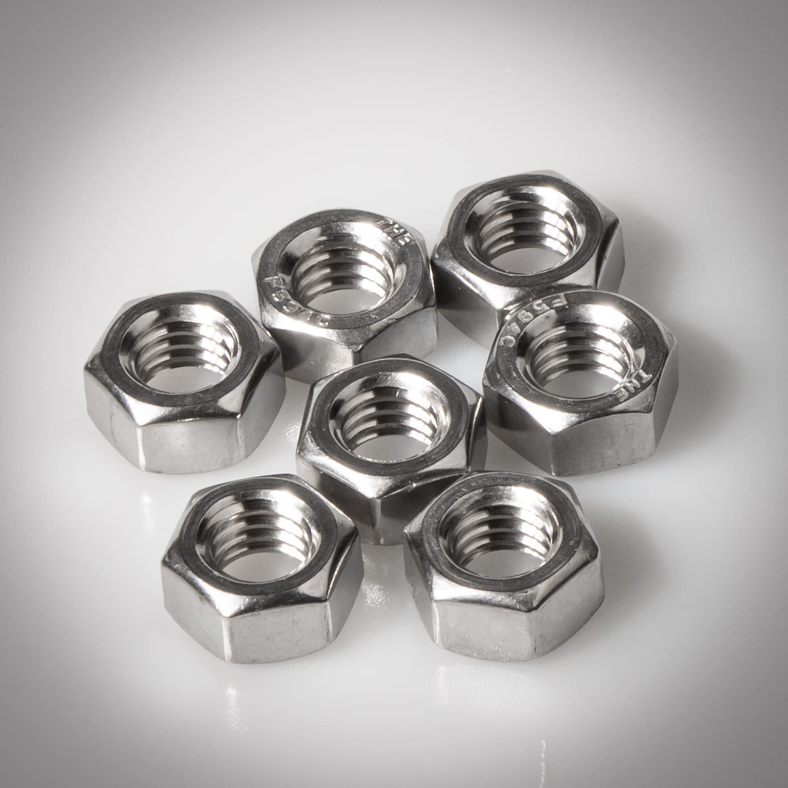 5/16”-18 Hex Nuts (110Pcs) - 18-8(304) Stainless Steel Hardware Nuts for Screw Bolts - Perfect for DIY Projects, Automotive Repairs & Construction Use