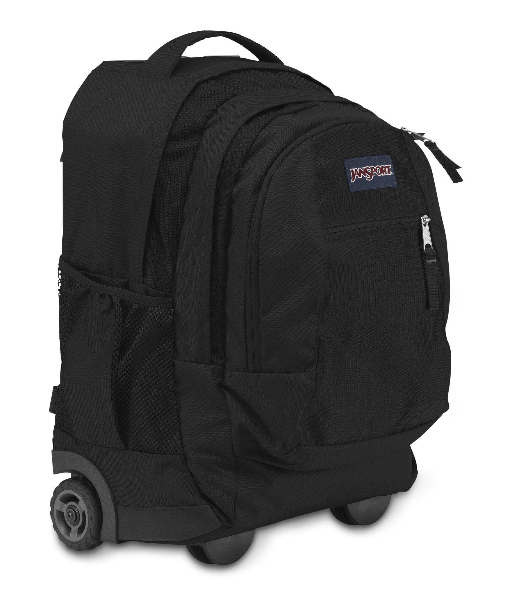 Jansport Driver 8 Wheeled Backpack - Black | Rolling Laptop Backpack for Travel, School & Commuting | Durable Wheels & Comfortable Straps