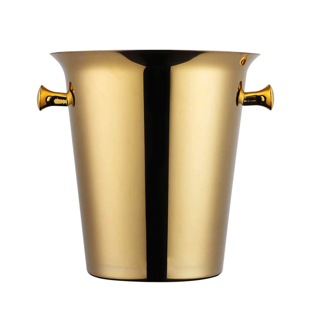 Luxury 4L Gold Champagne Ice Bucket - Elegant Wine Cooler for Parties, Weddings & Home Bar Decor