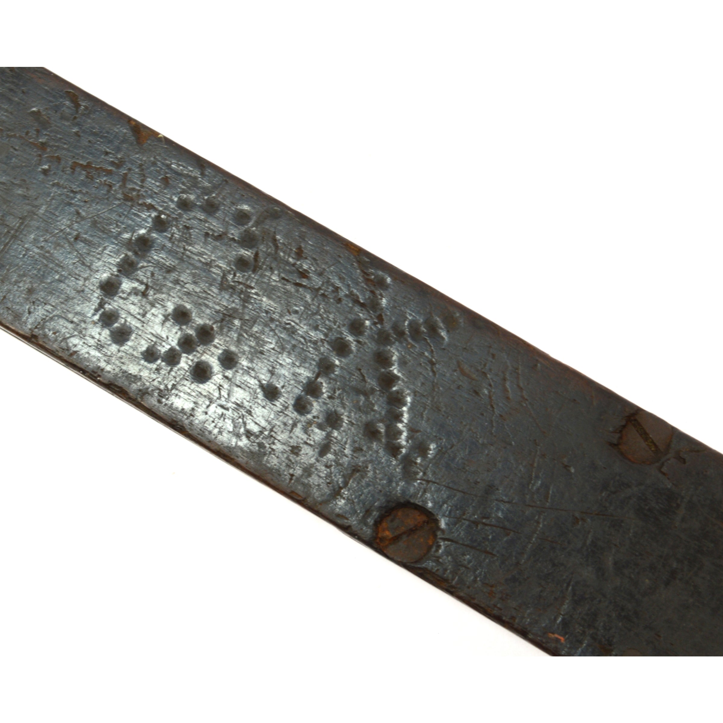Antique 18th/19th Century Ebony & Brass Shipwright's Bevel - Primitive Shipbuilding Tool for Woodworking, Nautical Decor & Maritime History Enthusiasts