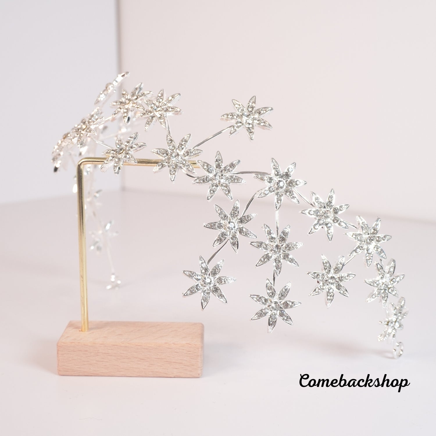 Elegant Silver Crystal Rhinestone Wedding Hair Vine Headband for Women & Girls – Perfect for Bridal, Prom, and Special Occasions