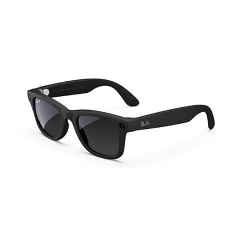 Ray Ban Meta Smart Glasses - Wayfarer Style Matte Black Frame with Polarized Graphite Lenses for Men & Women | Hands-Free Calls, Music & Photos | Perfect for Outdoor Activities, Travel & Tech Enthusiasts