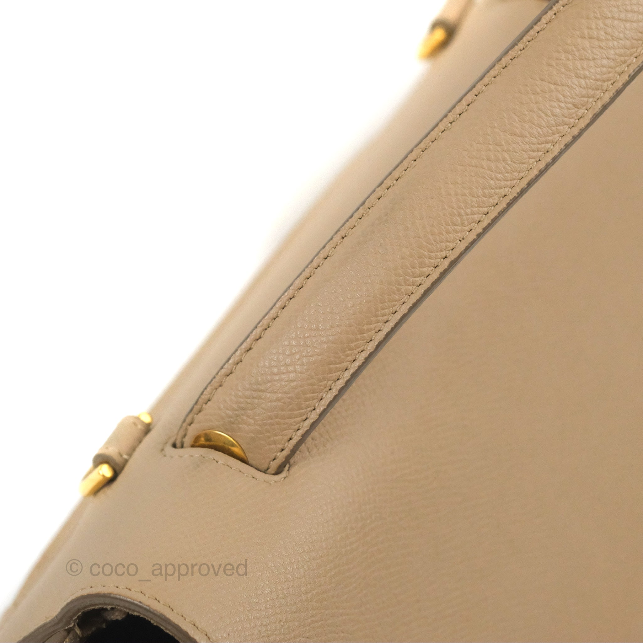 Celine Mini Belt Bag in Light Taupe - Genuine Grained Calfskin with Gold Hardware | Perfect for Everyday Use, Work & Travel