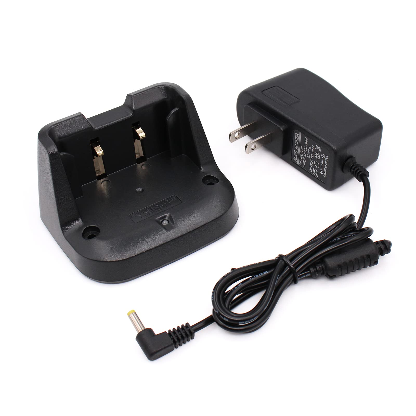 Yaesu FT-70DR FT-70D FT-70 Radio Replacement Charger - Compatible with SBR-24li Battery, Fast Desktop Charger for SBH-28 - Perfect for Ham Radio Enthusiasts & Emergency Communication