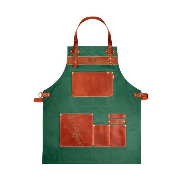 FELCO 490 Premium Gardening Apron with Pockets - Durable Workwear for Planting, Harvesting & Outdoor Chores - Ideal for Gardeners, Farmers & DIY Enthusiasts