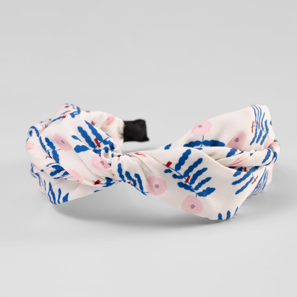 Handmade Floral Print Headband for Women - Soft Fabric Hair Accessories for Girls, Brides, Yoga, Running & Outdoor Activities