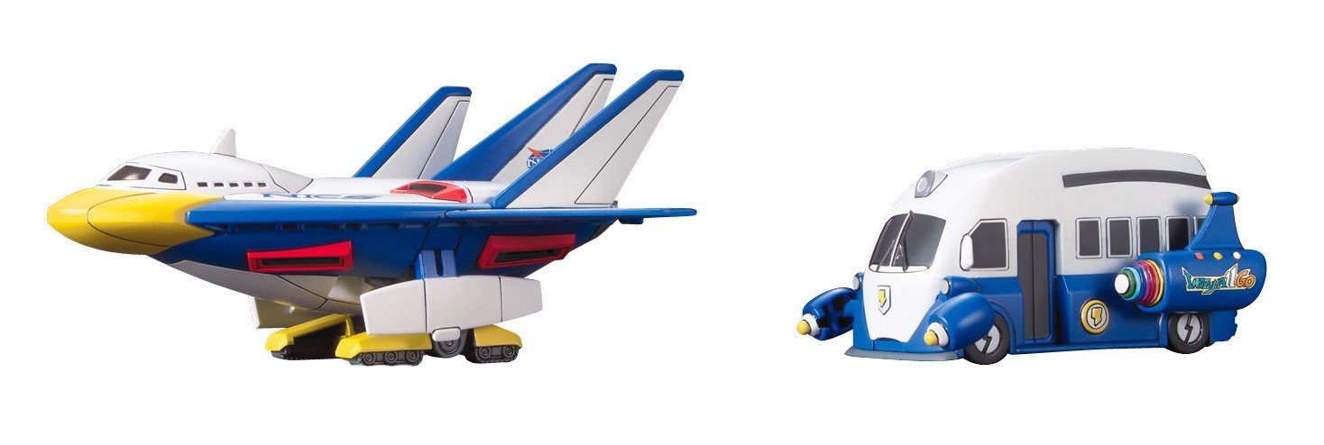 Bandai Duck Shuttle & Lightning TM Caravan - Lightning Eleven GO VS Corrugated Cardboard Military Secret W for Theater - Perfect for Anime Collectors and Battle Scene Displays