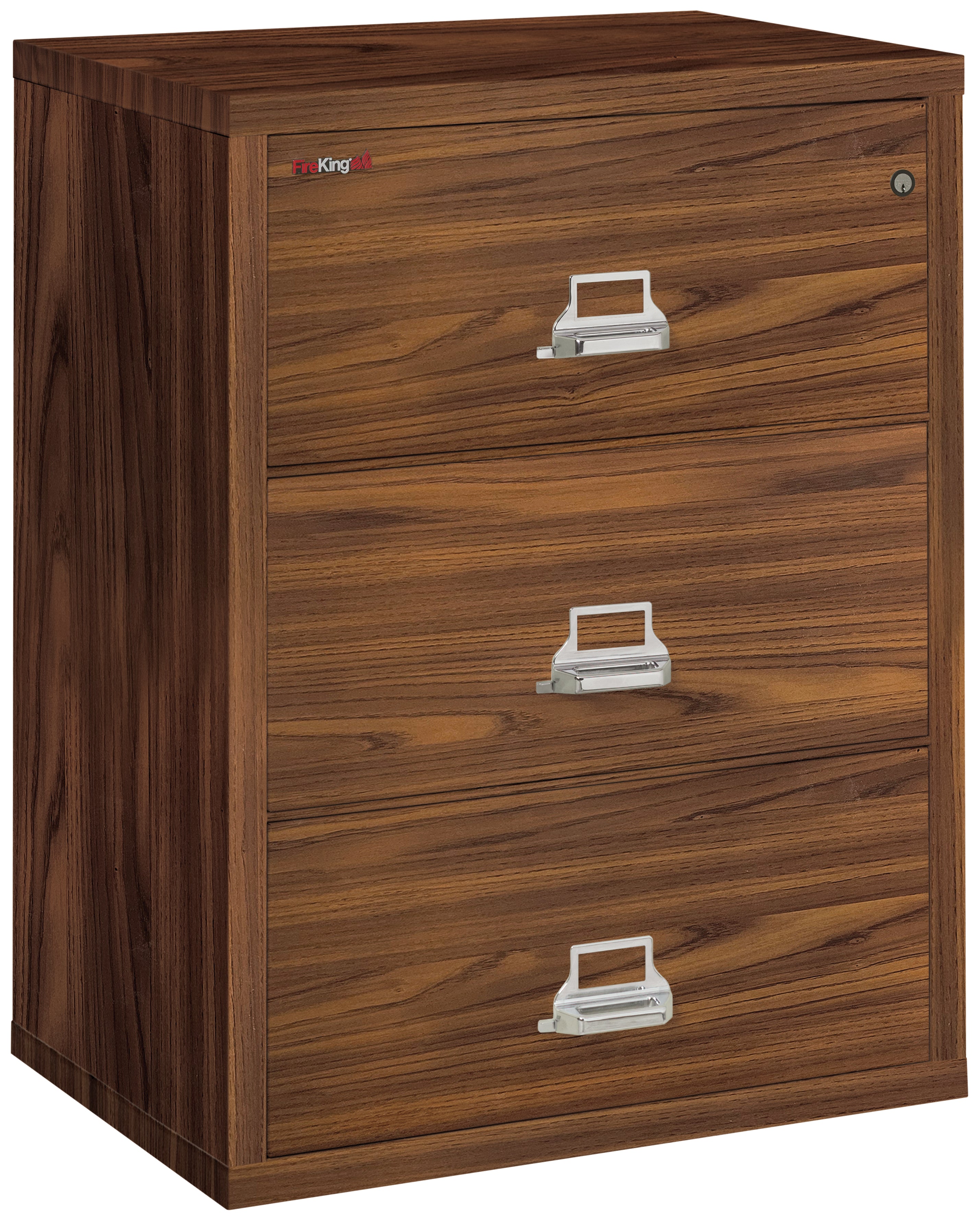 FireKing 3-3122C Premium 3-Drawer 31-Inch Wide Lateral Fireproof File Cabinet - Secure Document Storage for Office & Home Use