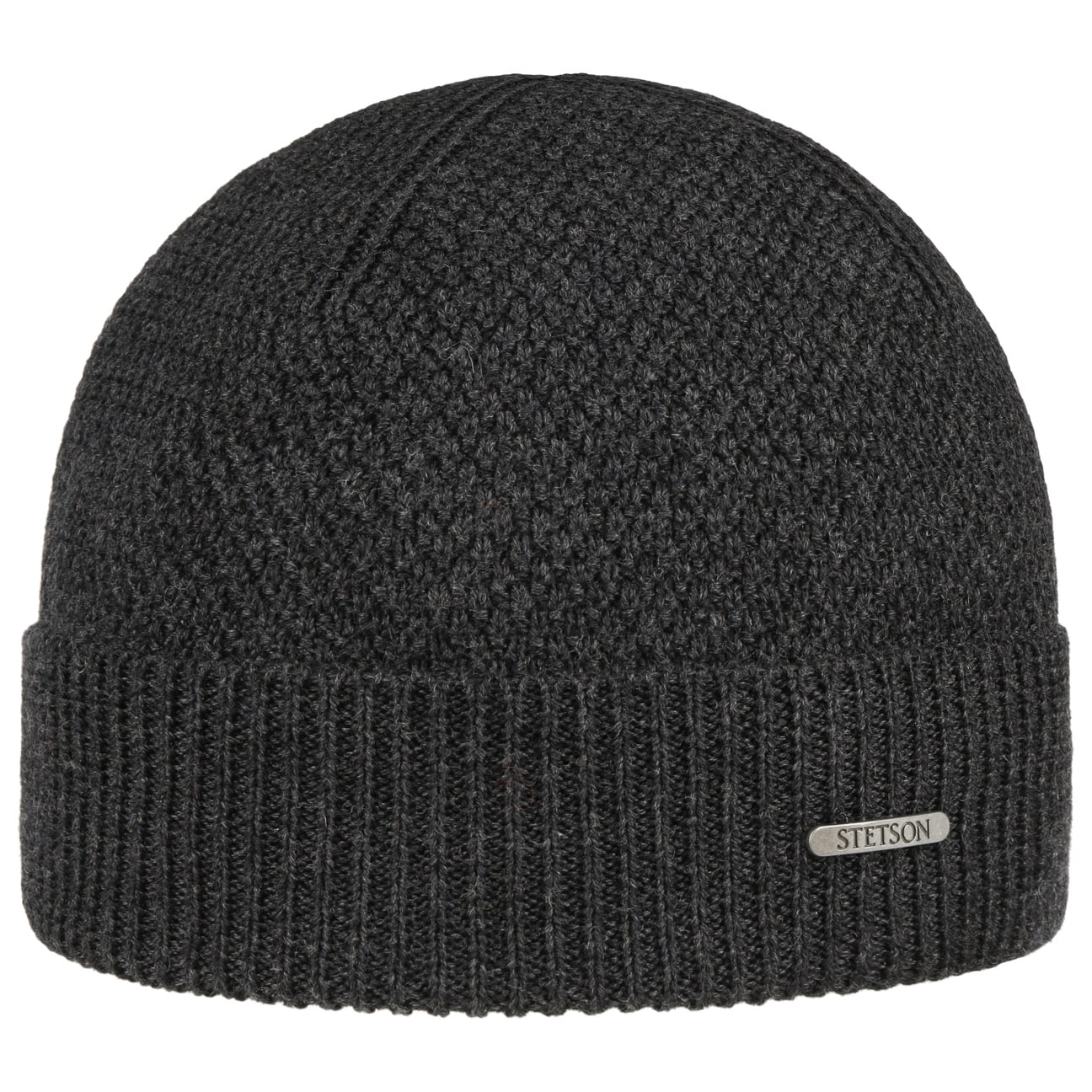 Stetson Rodrick Merino Wool Knit Hat for Men - Soft & Warm Winter Beanie for Outdoor Activities, Skiing & Hiking