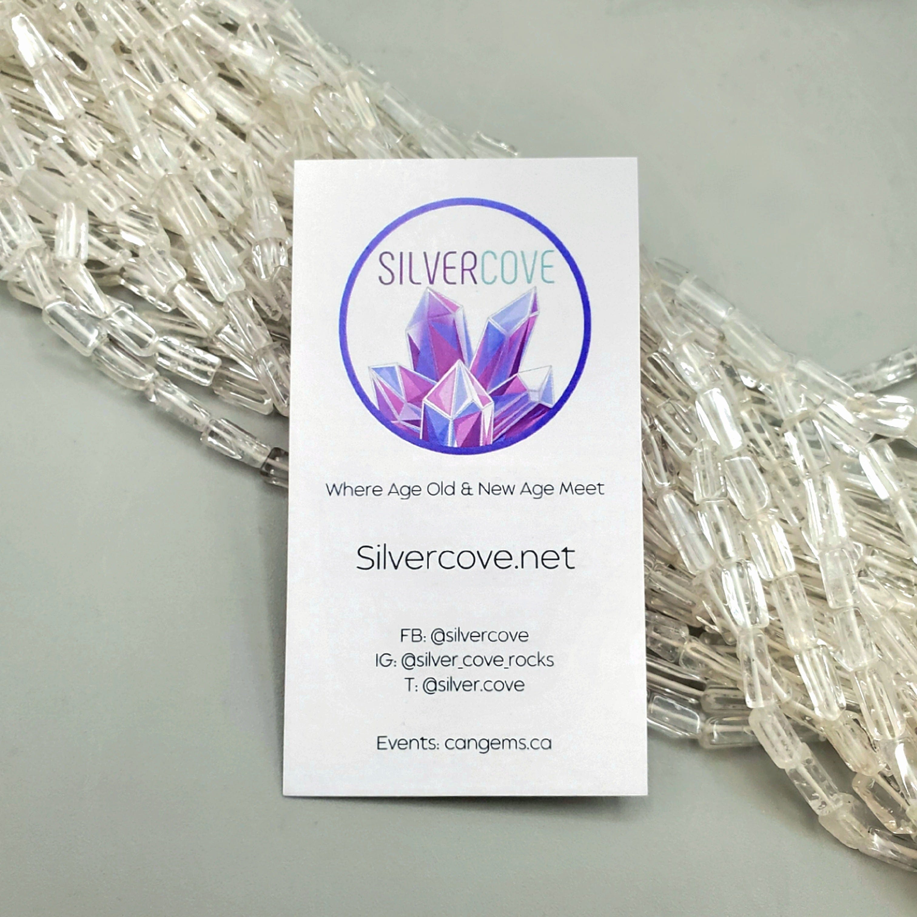 Clear Quartz Rectangle Beads Strand - 12 Inch Natural Healing Crystal Beads for Jewelry Making, Meditation & Energy Work - DIY Bracelet, Necklace & Home Decor Craft Supplies