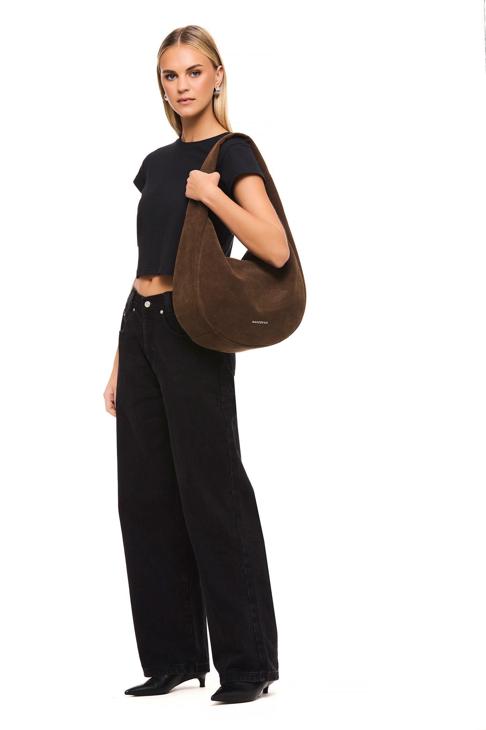 Zoe Cocoa Suede Handbag for Women - Stylish & Durable Crossbody Purse for Work, Travel & Everyday Use