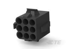 1586305-1 Black High Temperature .140 Mini Plug (25 Pack) - Perfect for Automotive, Industrial and Electrical Applications
