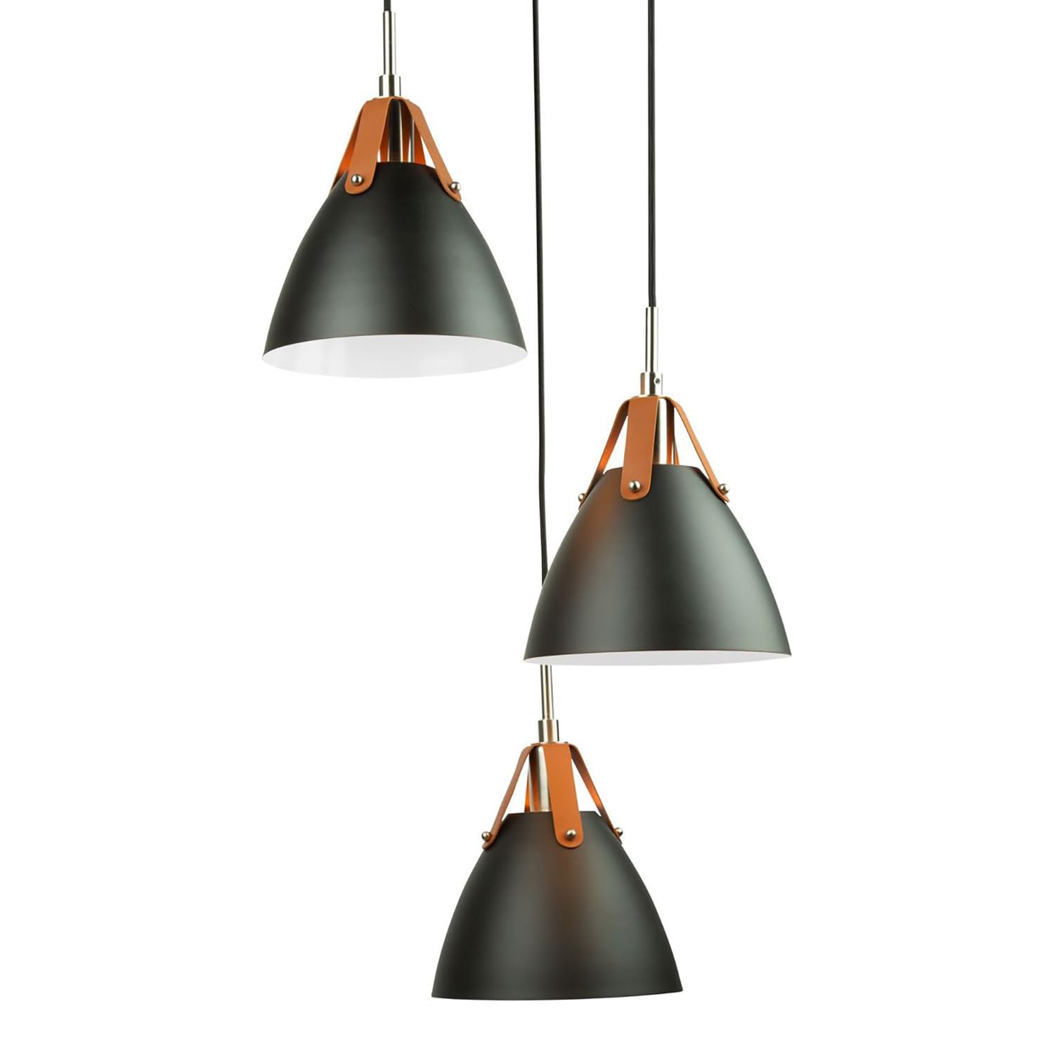 Artcraft Lighting Tote 3-Light Black Pendant Light Fixture - Perfect for Kitchen Island, Dining Room, and Entryway Lighting