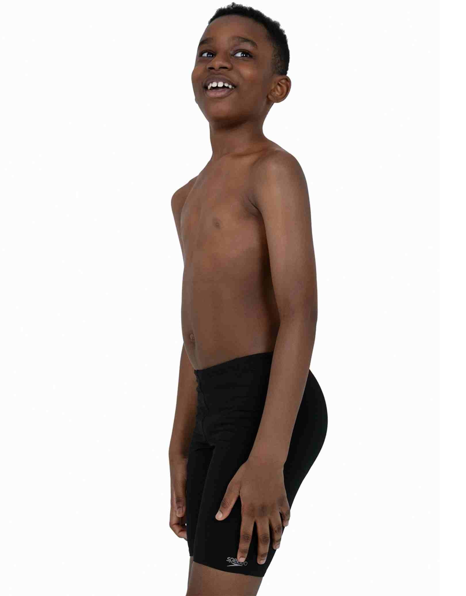 Boys Endurance Plus Swim Jammer - Black | High-Performance Competitive Swimwear for Training & Racing