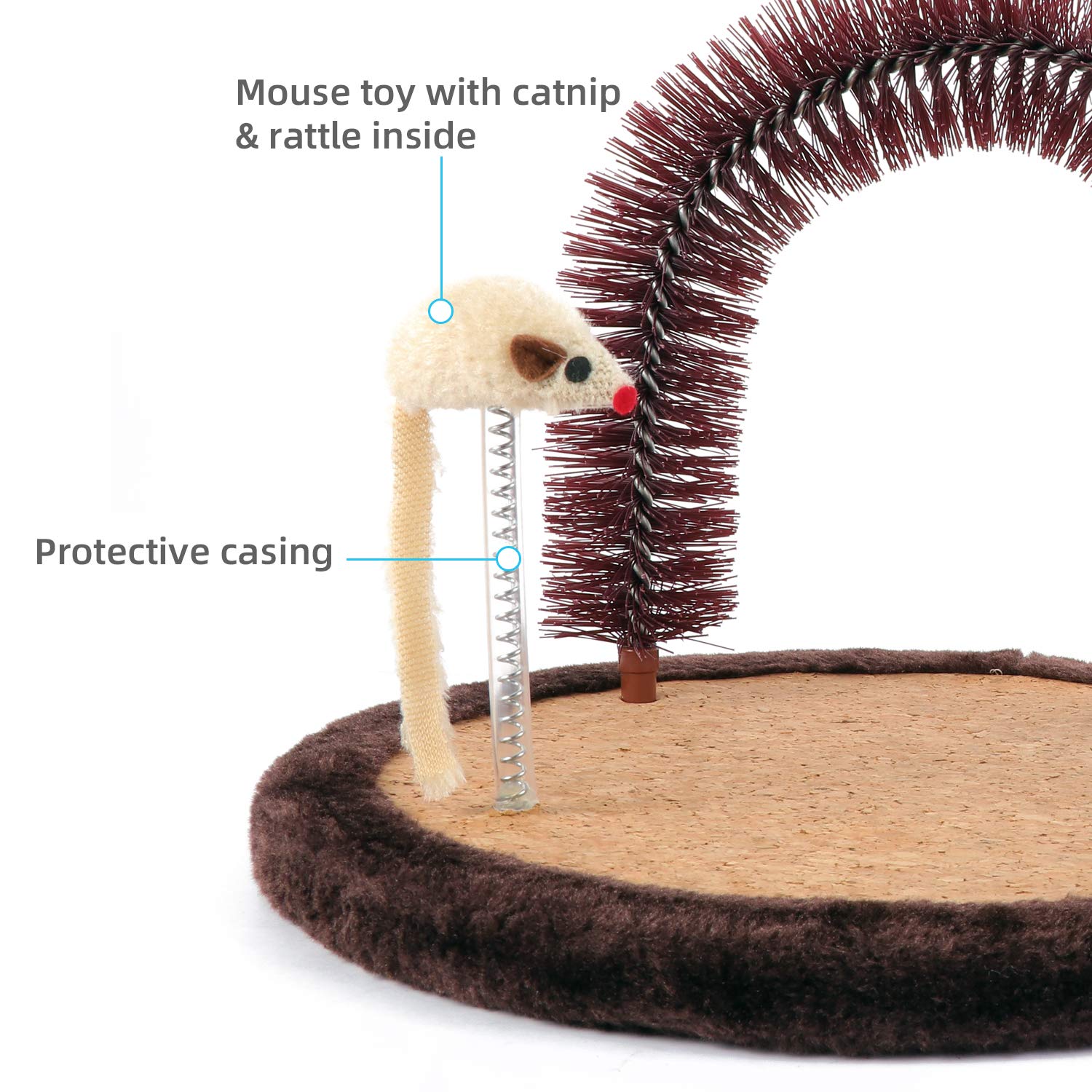 Best Interactive Cat Toy - Happi N Pets Cat Mouse Toy for Play & Exercise | Fun Indoor Hunting Game for Kittens & Adult Cats